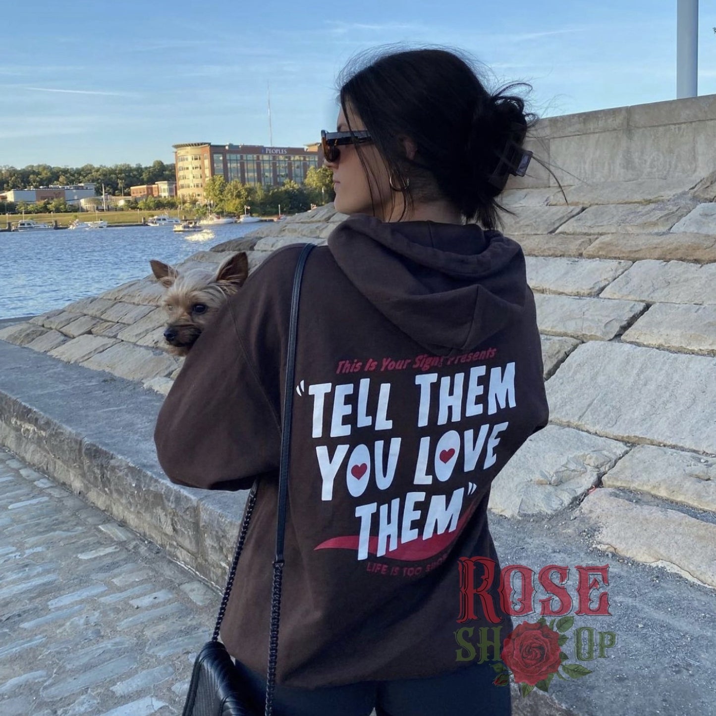 Tell Them You Love Them Hoodie - Brown